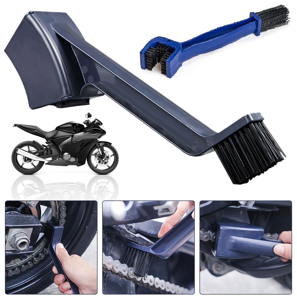 Cyclo Gear - Motorcycle Bike Chain Cleaner Double Heads