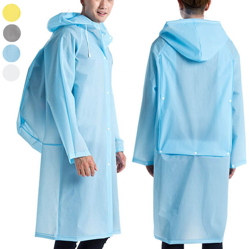 New Reusable Transparent EVA L - Cycling Gear Rain 评论和价格