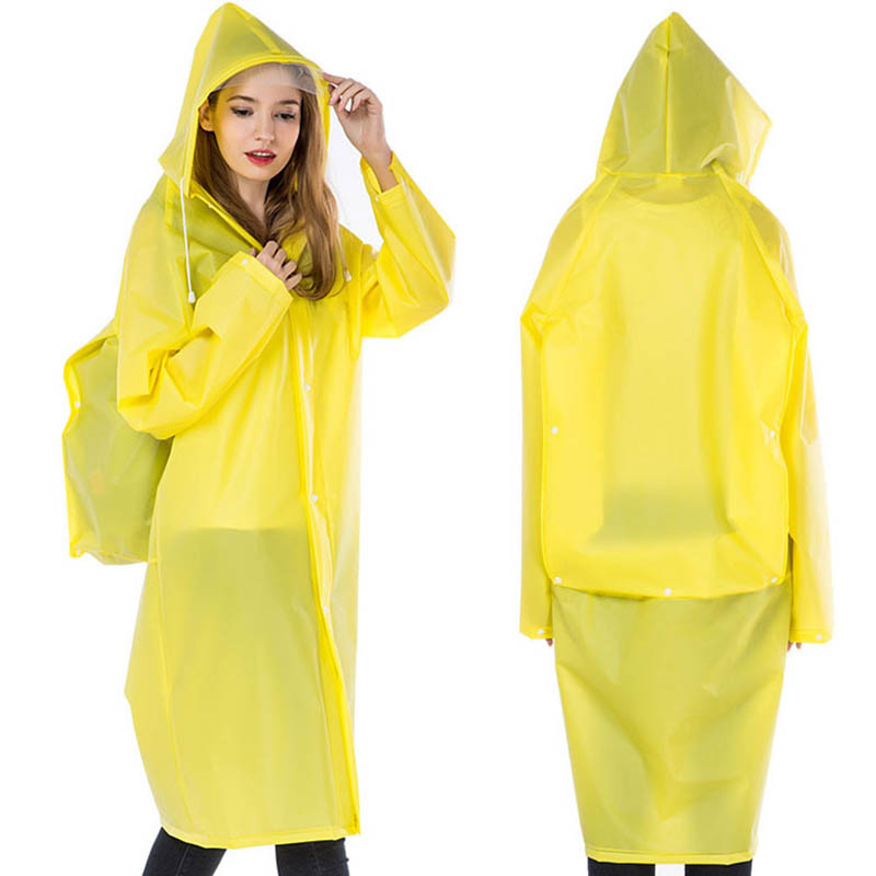 New Reusable Transparent EVA L - Cycling Gear Rain 评论和价格