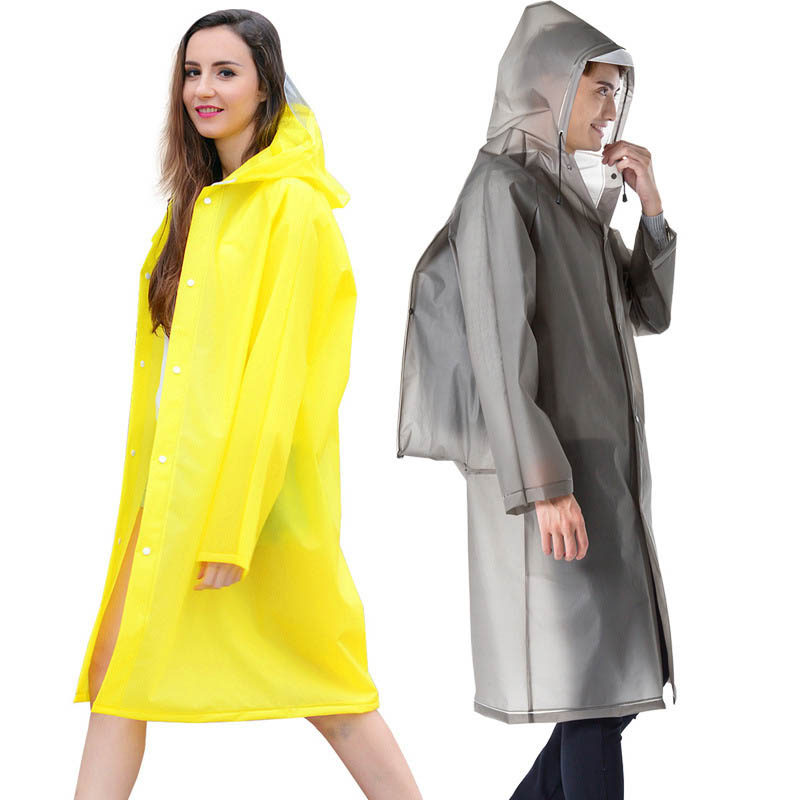 New Reusable Transparent EVA L - Cycling Gear Rain 评论和价格