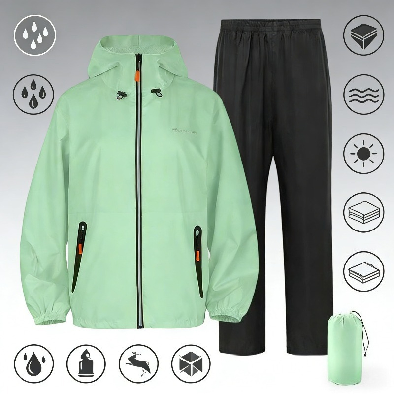 Full Body Waterproof Rain Suit - Cycling Gear Rain 评论和价格