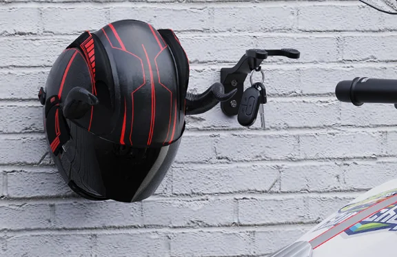 No Drill Wall Mount Helmet Rac - Cycling Gear Wall Mount 评论和价格