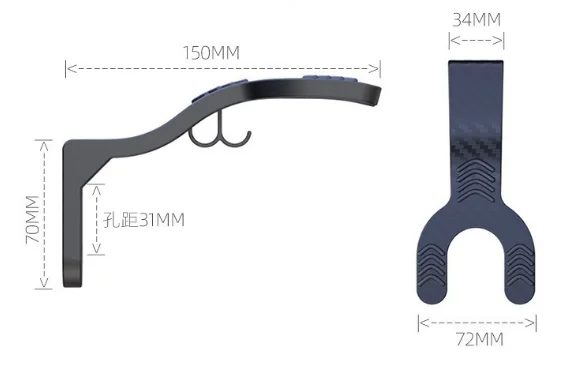 No Drill Wall Mount Helmet Rac - Cycling Gear Wall Mount 评论和价格
