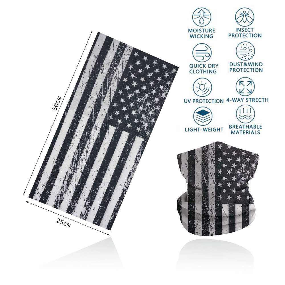 USA Flag Neck Gaiter Face Mask - Cycling Gear Women 评论和价格