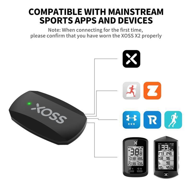 Xoss X2 Heart Rate Monitor Dua - Cycling Heart Rate Monitor 评论和价格