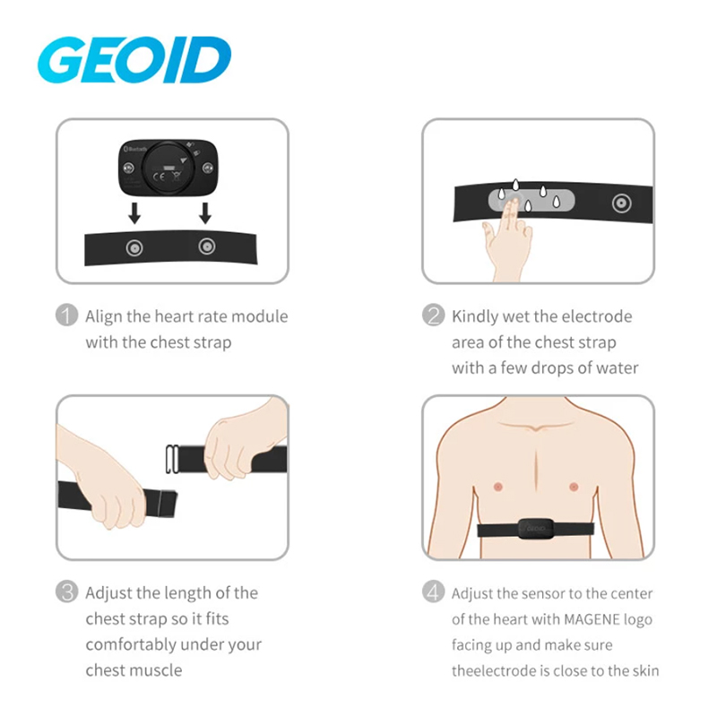 GEOID HS500 Heart Rate Strap S - Cycling Heart Rate Monitor 评论和价格