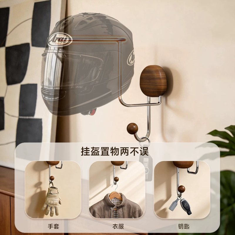 Wall Mount Helmet Storage Rack - Cycling Gear Wall Mount 评论和价格