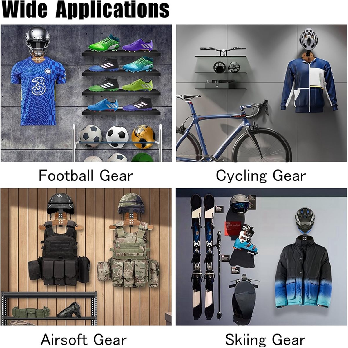 618 Mega Sale Helmet Holder- M - Cycling Gear Wall Mount 评论和价格